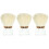 3Pièces Pinceaux Multi-Usage Beige En ABS Pour Et Ongles 6