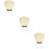 3Pièces Pinceaux Multi-Usage Beige En ABS Pour Et Ongles 10