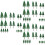 60Pcs Miniature Model Trees Green Plastic for Diorama Landscape Decor 6