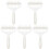 5Pcs White Dough Docker Roller for Baking Pizza Pastry Hole Puncher 4
