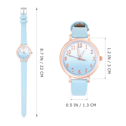 2Pièces Analogique Quartz Cuir Élégante 1