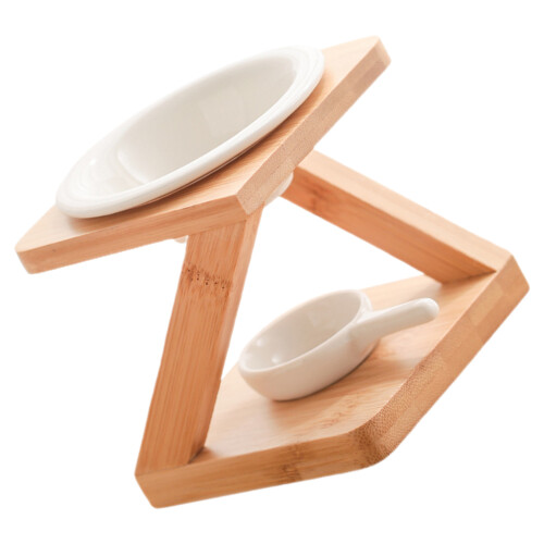 2Sets Hout-Keramische Aroma Diffuser En Theelicht Wax Warmer 1