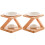 2Sets Hout-Keramische Aroma Diffuser En Theelicht Wax Warmer 4