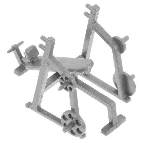 3Pièces Décor Gym Miniature Gris Accessoires Maison Et Bureau 2