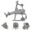 3Pièces Décor Gym Miniature Gris Accessoires Maison Et Bureau 10