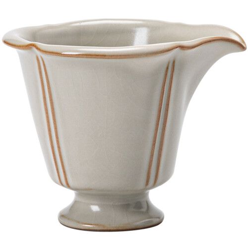 4Pcs Delicate Ceramic Multi-Use Tea Cup Beige Water Cup for Tea Lovers 1