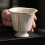 4Pcs Delicate Ceramic Multi-Use Tea Cup Beige Water Cup for Tea Lovers 7