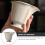 4Pcs Delicate Ceramic Multi-Use Tea Cup Beige Water Cup for Tea Lovers 8