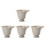 4Pcs Delicate Ceramic Multi-Use Tea Cup Beige Water Cup for Tea Lovers 11