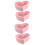 4Pcs Pink Ceramic Feeding Bowls Ideal for Hamsters and Pets 5