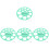 4Pièces Instrument Mamelon Silicone Vert Rapide Fiable 4