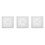 3Pcs Bathroom Vent Cover ABS White Square Fan Grill with Spring Panel 8