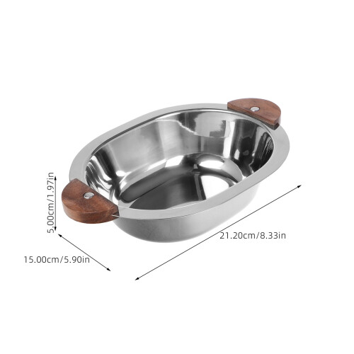 4Pièces Bols Mixeur Poignées Bois Multi-Usage Cuisine 1