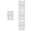 8Pièces Écran En Bois Beige Double Couches Pour Papier DIY 4