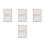 8Pièces Écran En Bois Beige Double Couches Pour Papier DIY 5