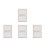 8Pièces Écran En Bois Beige Double Couches Pour Papier DIY 7