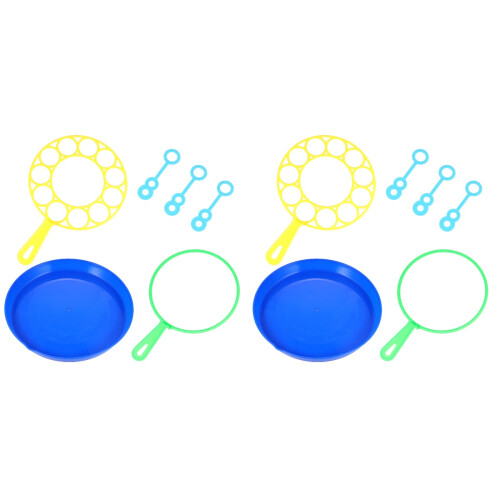 12Pcs Bubble Maker Toys Multi-Shape Bubble Blowing Rings for Kids 2