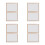 8Pièces Écran En Bois Beige Double Couches Pour Papier DIY 9