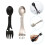 8Pcs Lightweight Outdoor Spork Fork Spoon Combo Assorted 10