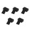 5Pièces Cartes Kraft Noir Blanches Double-Face Pour Notes Et Messages 4