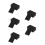 5Pièces Cartes Kraft Noir Blanches Double-Face Pour Notes Et Messages 5