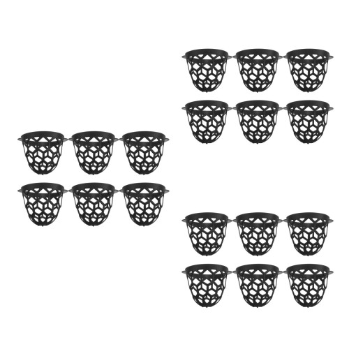18Pièces Poche De Table Billard Tpe Noir, Panier Durable Pour Billes 2