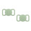 2Pièces Cache Localisateur Silicone Vert Choc Pour Collier Animal 3