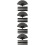 16Pièces Éventails En Bambou Noir Style Rétro Pour Salon 9