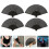 16Pièces Éventails En Bambou Noir Style Rétro Pour Salon 11
