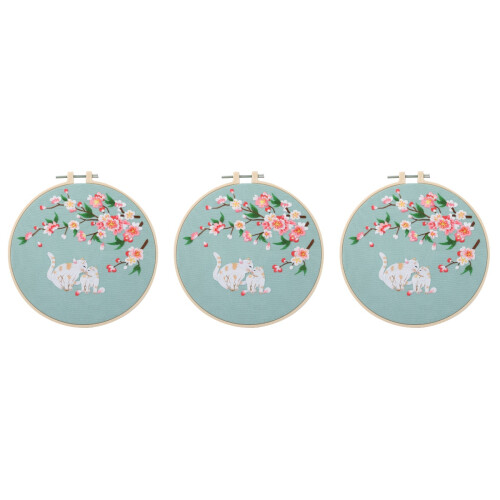 3Ensembles Ensemble Broderie Coton Anneau DIY 2