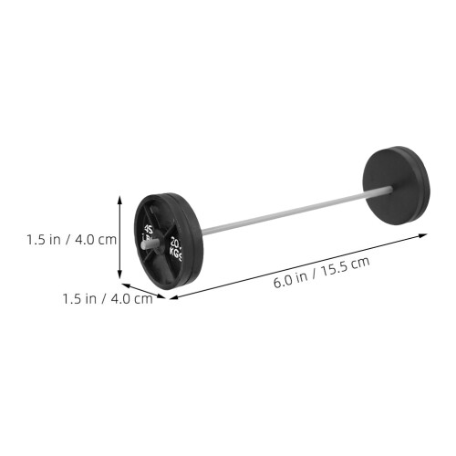 4Pièces Mini Décor Haltères Noires Accessoires Gym Maison De 1