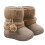 2Paires Chaussures Bébé Beige Douceur Hiver Bottes 3