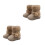 2Paires Chaussures Bébé Beige Douceur Hiver Bottes 4