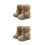 2Paires Chaussures Bébé Beige Douceur Hiver Bottes 8