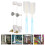 6Sets Stable White Plastic Water Dispenser for Birds and Parrots 9