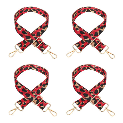 4Pcs Durable Red Nylon Bag Straps Wide Adjustable Shoulder Belts 1