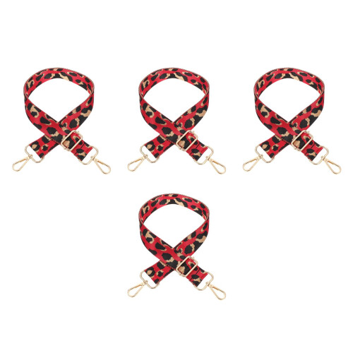 4Pcs Durable Red Nylon Bag Straps Wide Adjustable Shoulder Belts 2