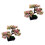 2Pcs Pink Artificial Bonsai Plants for Home Decorative Use 2