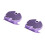 2Pièces Support D'étirement Pour Mollets Violet Réglable 11
