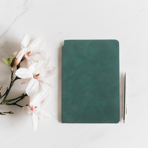 4Pièces Tableau Portable Effaçable PU Vert Notes 2