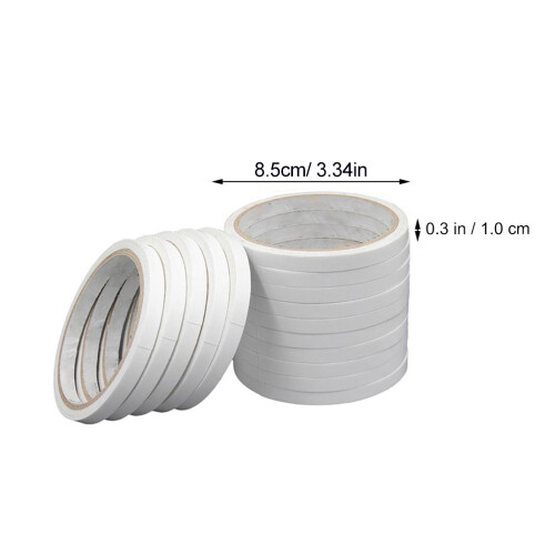 3Pcs White Double Faced Adhesive Tapes Strong Adhesion for Office Use 1