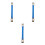 3Pcs Blue Double Head Phone CPU Cleaning Brush Brush 10