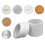 3Pcs White Double Faced Adhesive Tapes Strong Adhesion for Office Use 6