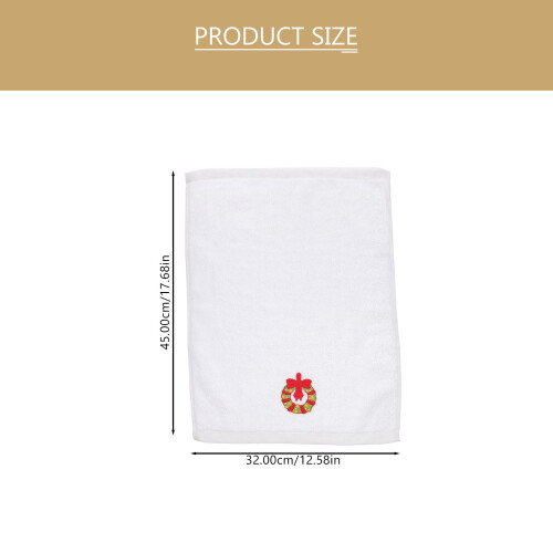 12Pièces Serviettes Coton Douces Noël Usage Variées 1