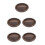 5Pcs Rustic Wooden Candle Holder Tray Storage Plate for Table Decor 2
