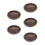 5Pcs Rustic Wooden Candle Holder Tray Storage Plate for Table Decor 4