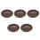 5Pcs Rustic Wooden Candle Holder Tray Storage Plate for Table Decor 5