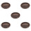 5Pcs Rustic Wooden Candle Holder Tray Storage Plate for Table Decor 6