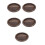 5Pcs Rustic Wooden Candle Holder Tray Storage Plate for Table Decor 8