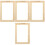 4Pcs Wooden Screen Printing Frames Chocolate Color Reusable DIY Tools 3